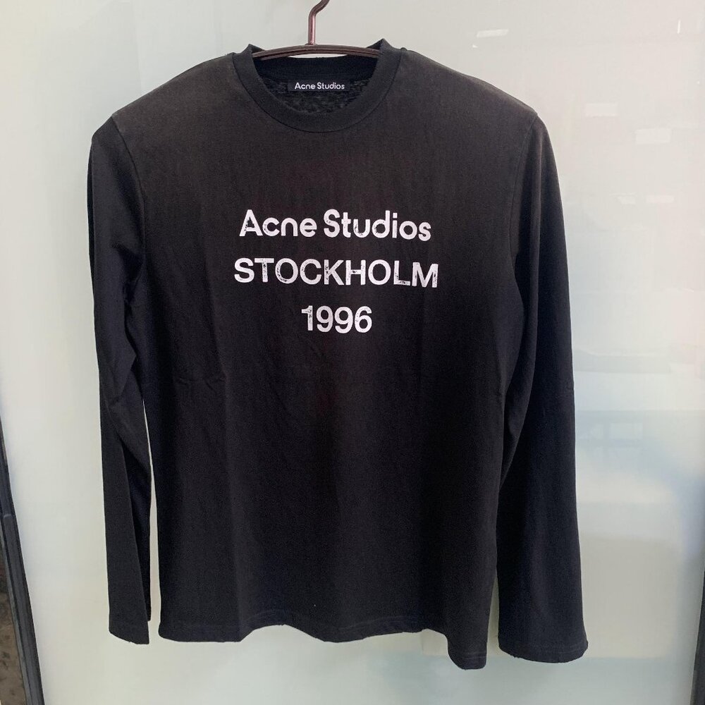 ACNE black long-sleeved T-shirt